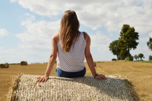 Woman in a field