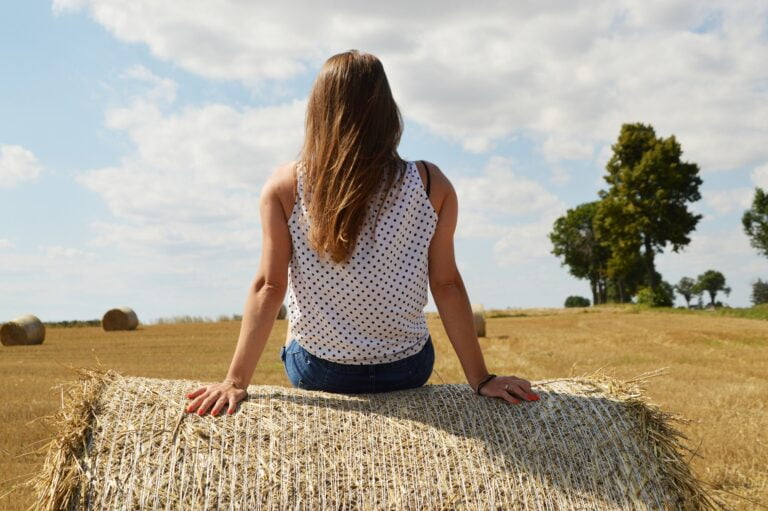 Woman in a field
