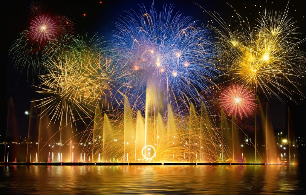 Celebration fire works!