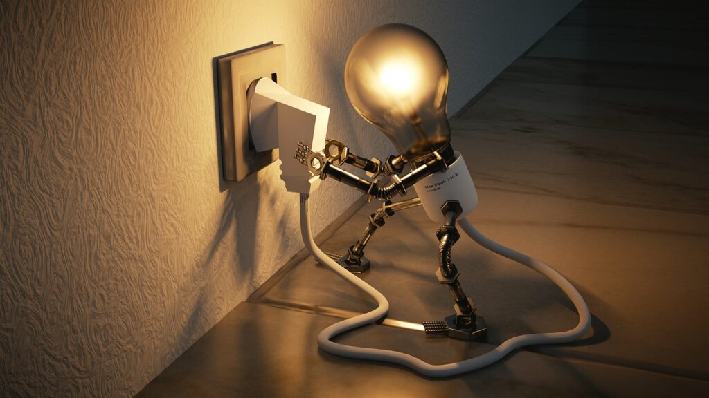 Bulb on socket