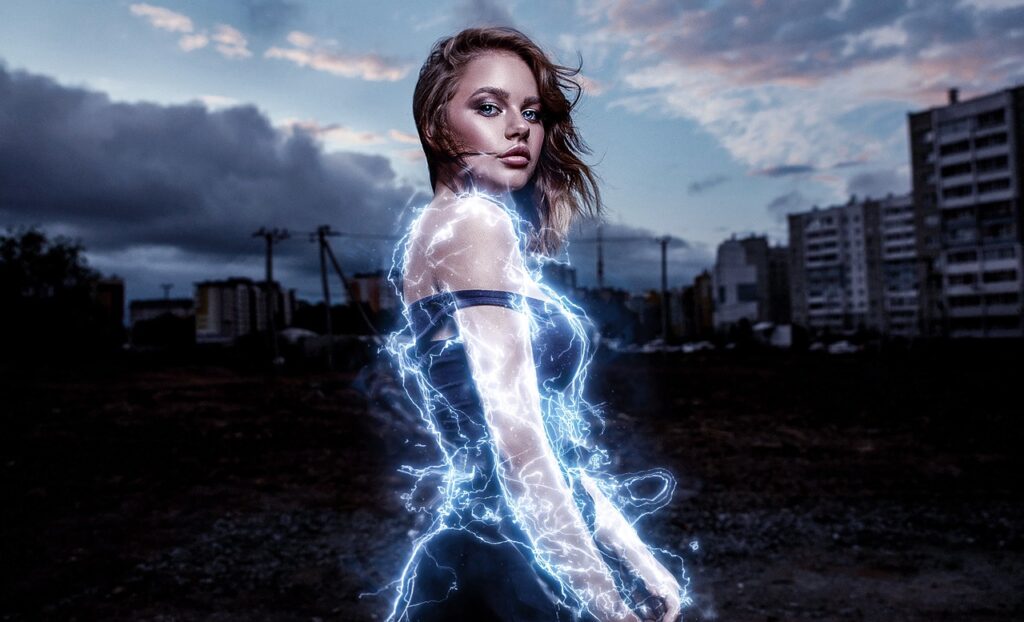 Woman supercharged