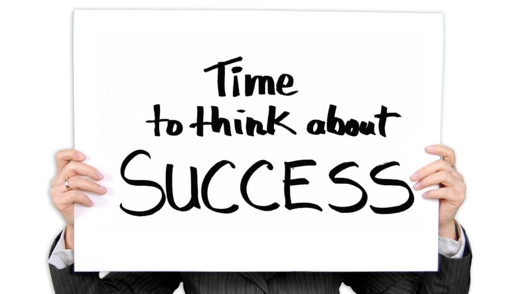 Hold board about success