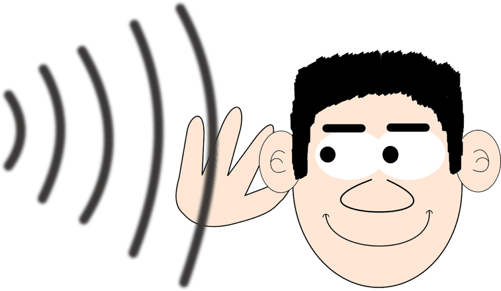 Man listening