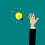 Hand reaching for inspiration