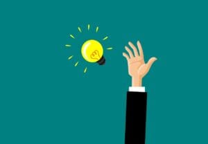 Hand reaching for inspiration