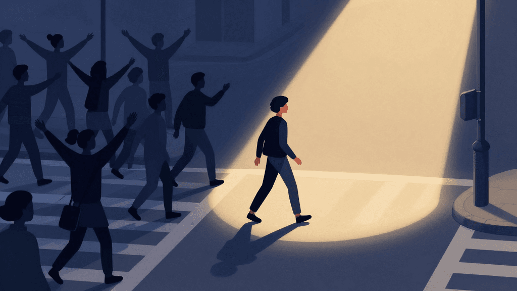 Hand firmly saying no - establishing boundaries without guilt